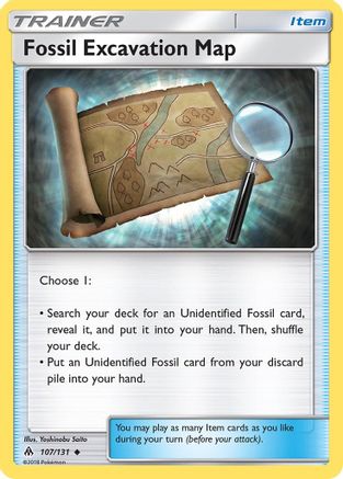 Fossil Excavation Map 107/131 - SM Forbidden Light