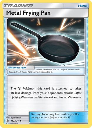 Metal Frying Pan 112/131 - SM Forbidden Light Reverse Holofoil
