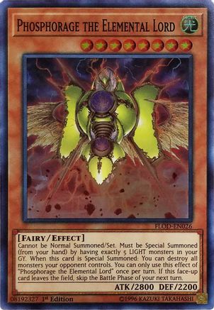 Phosphorage the Elemental Lord (FLOD-EN026) - Flames of Destruction 1st Edition