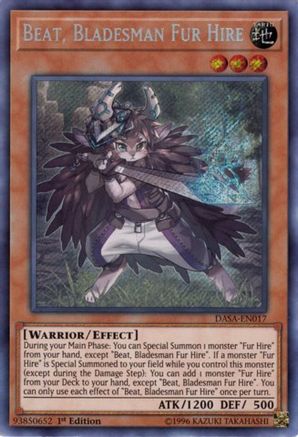 Beat, Bladesman Fur Hire (DASA-EN017) - Dark Saviors 1st Edition