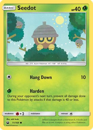 Seedot (11) 11/168 - SM Celestial Storm Reverse Holofoil