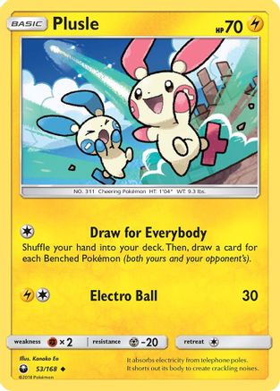 Plusle 53/168 - SM Celestial Storm