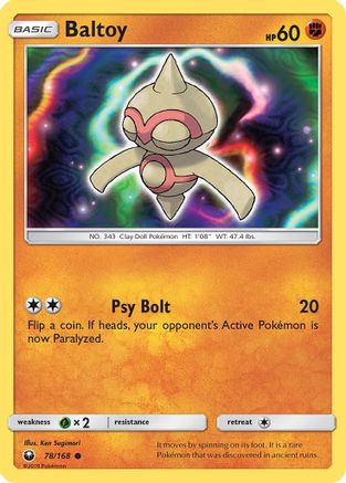 Baltoy 78/168 - SM Celestial Storm