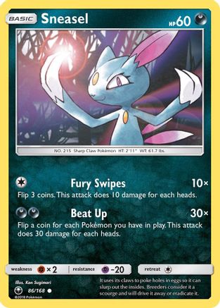 Sneasel 86/168 - SM Celestial Storm