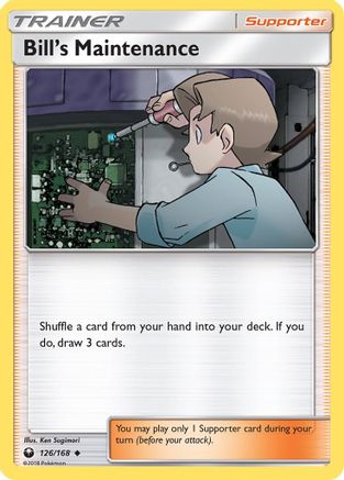 Bill's Maintenance 126/168 - SM Celestial Storm Reverse Holofoil