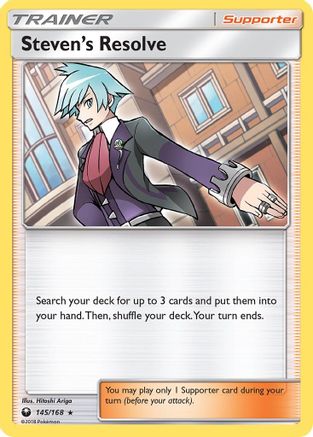 Steven's Resolve 145/168 - SM Celestial Storm Reverse Holofoil
