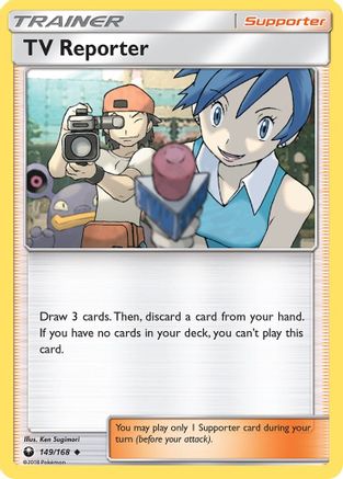 TV Reporter 149/168 - SM Celestial Storm Reverse Holofoil