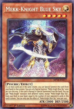Mekk-Knight Blue Sky (MP18-EN177) - 2018 Mega-Tins Mega Pack 1st Edition