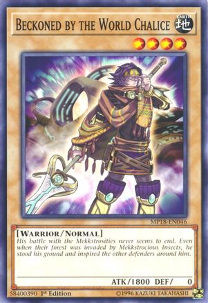Beckoned by the World Chalice (MP18-EN046) - 2018 Mega-Tins Mega Pack 1st Edition