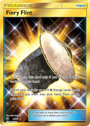 Fiery Flint (Secret) 76/70 - Dragon Majesty Holofoil
