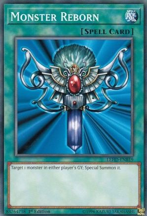 Monster Reborn (B) (LEHD-ENB19) - Legendary Hero Decks 1st Edition