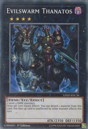 Evilswarm Thanatos (LEHD-ENC36) - Legendary Hero Decks 1st Edition