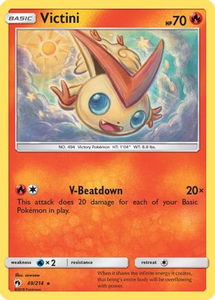 Victini 49/214 - SM Lost Thunder Reverse Holofoil