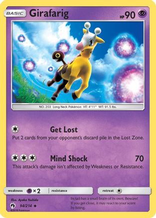 Girafarig 94/214 - SM Lost Thunder Reverse Holofoil