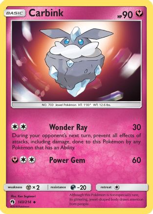 Carbink (143) 143/214 - SM Lost Thunder Reverse Holofoil