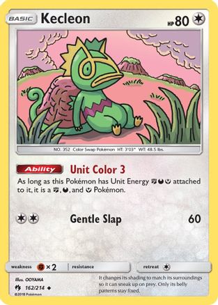 Kecleon (162) 162/214 - SM Lost Thunder Reverse Holofoil
