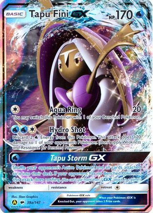 Tapu Fini GX - 39a/147 39a/147 - Alternate Art Promos Holofoil