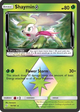 Shaymin Prism Star 10/181 - SM Team Up Holofoil