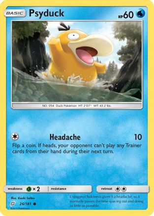 Psyduck 26/181 - SM Team Up Reverse Holofoil