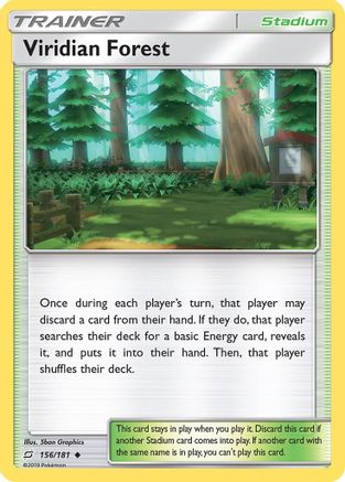 Viridian Forest 156/181 - SM Team Up Reverse Holofoil