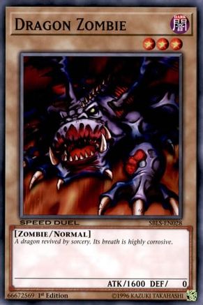 Dragon Zombie (SBLS-EN028) - Speed Duel: Arena of Lost Souls 1st Edition