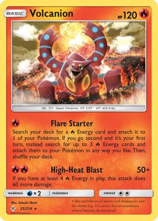 Volcanion 25/214 - SM Unbroken Bonds Holofoil