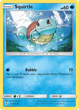 Squirtle 33/214 - SM Unbroken Bonds