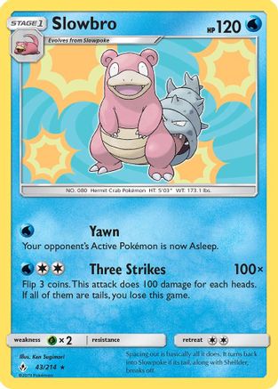 Slowbro 43/214 - Unbroken Bonds Reverse Holofoil