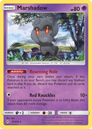 Marshadow 81/214 - SM Unbroken Bonds Holofoil