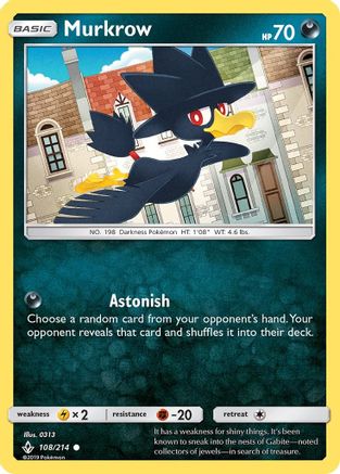 Murkrow 108/214 - SM Unbroken Bonds