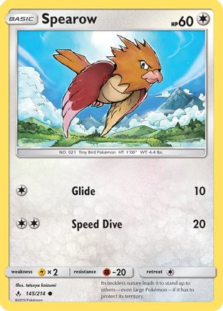 Spearow 145/214 - SM Unbroken Bonds