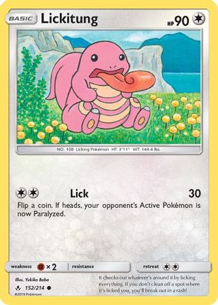 Lickitung 152/214 - SM Unbroken Bonds Reverse Holofoil