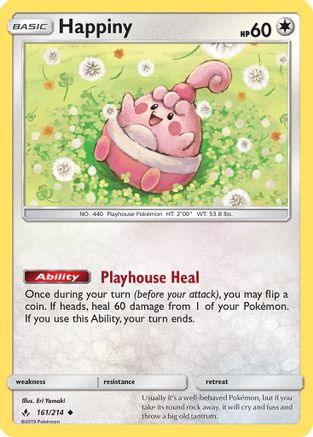 Happiny 161/214 - SM Unbroken Bonds Reverse Holofoil
