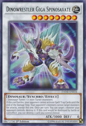 Dinowrestler Giga Spinosavate (DANE-EN034) - Dark Neostorm 1st Edition