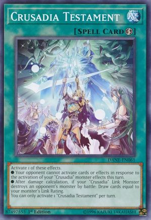 Crusadia Testament (DANE-EN061) - Dark Neostorm 1st Edition