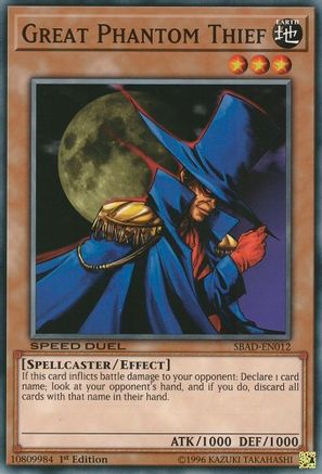 Great Phantom Thief - SBAD-EN012 - Speed Duel: Attack from the Deep 1st Edition