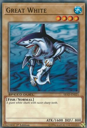 Great White - SBAD-EN021 - Speed Duel: Attack from the Deep 1st Edition
