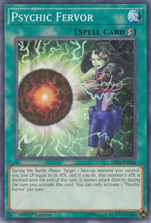 Psychic Fervor (RIRA-EN064) - Rising Rampage 1st Edition