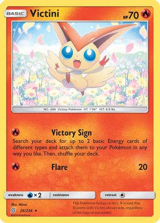 Victini 26/236 - SM Unified Minds Holofoil