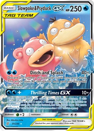 Slowpoke & Psyduck GX 35/236 - SM Unified Minds Holofoil