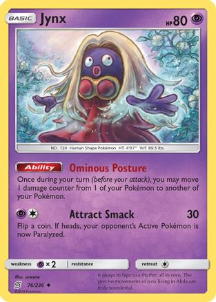 Jynx 76/236 - SM Unified Minds Reverse Holofoil