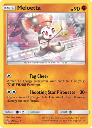 Meloetta 123/236 - SM Unified Minds Reverse Holofoil