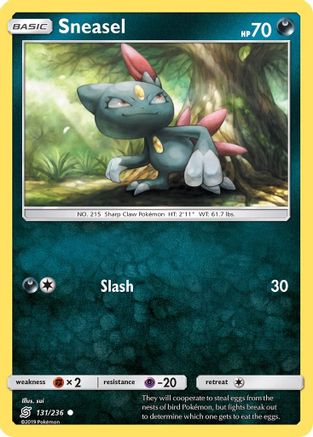 Sneasel 131/236 - SM Unified Minds Reverse Holofoil