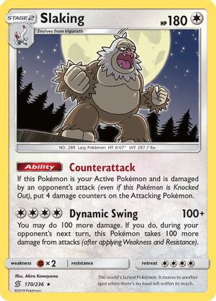 Slaking 170/236 - Unified Minds Reverse Holofoil