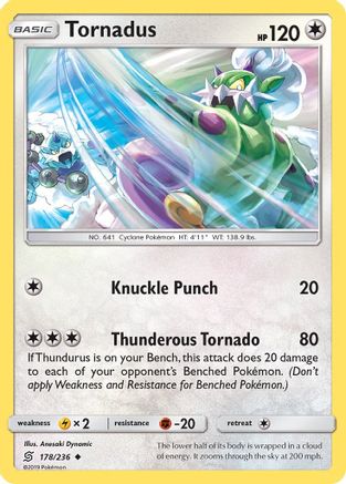 Tornadus 178/236 - SM Unified Minds Reverse Holofoil