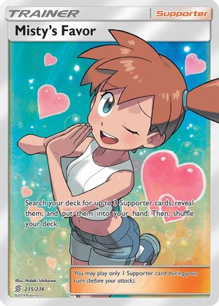 Misty's Favor (Full Art) 235/236 - SM Unified Minds Holofoil