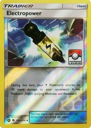 Electropower - 172a/214 (Pokemon League) 172a/214 - League & Championship Cards Reverse Holofoil