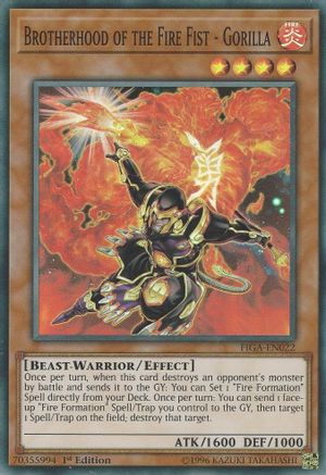 Brotherhood of the Fire Fist - Gorilla (FIGA-EN022) - Fists of the Gadgets 1st Edition