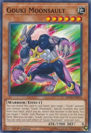 Gouki Moonsault - MP19-EN074 - 2019 Gold Sarcophagus Tin Mega Pack Unlimited