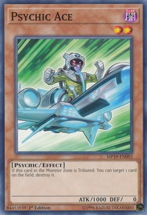Psychic Ace (MP19-EN092) - 2019 Gold Sarcophagus Tin Mega Pack Unlimited